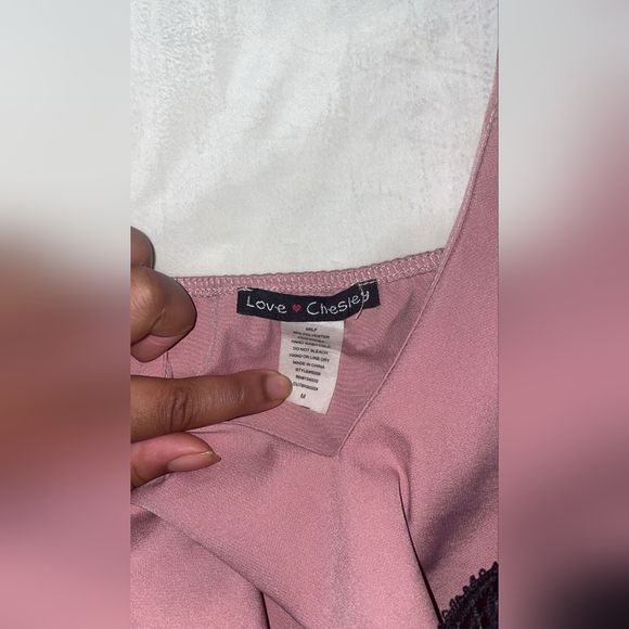 Love Chelsey size medium pink romper - Picture 3 of 5